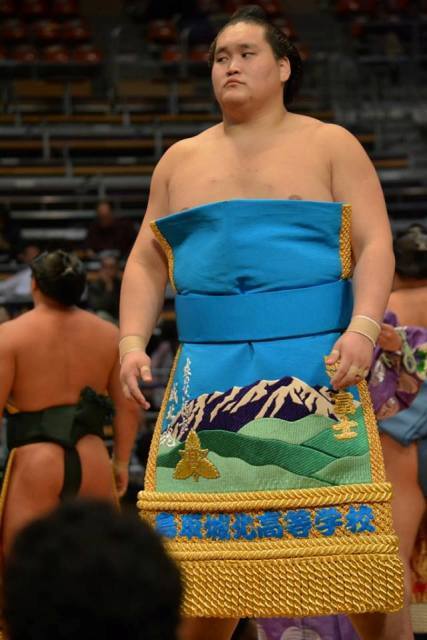 El Ozeki Terunofuji ha sido la última víctima de un intratable Okinoumi (Foto: Martina Lunau)