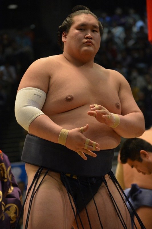 El Ozeki Terunofuji puede tener muchos problemas para salvar su rango si no mejora su rendimiento (Foto: Martina Lunau)