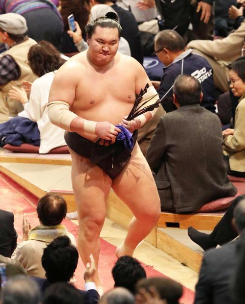 El Yokozuna Hakuho volvía a caer derrotado en la jornada de hoy (Foto: SumoForum.net)